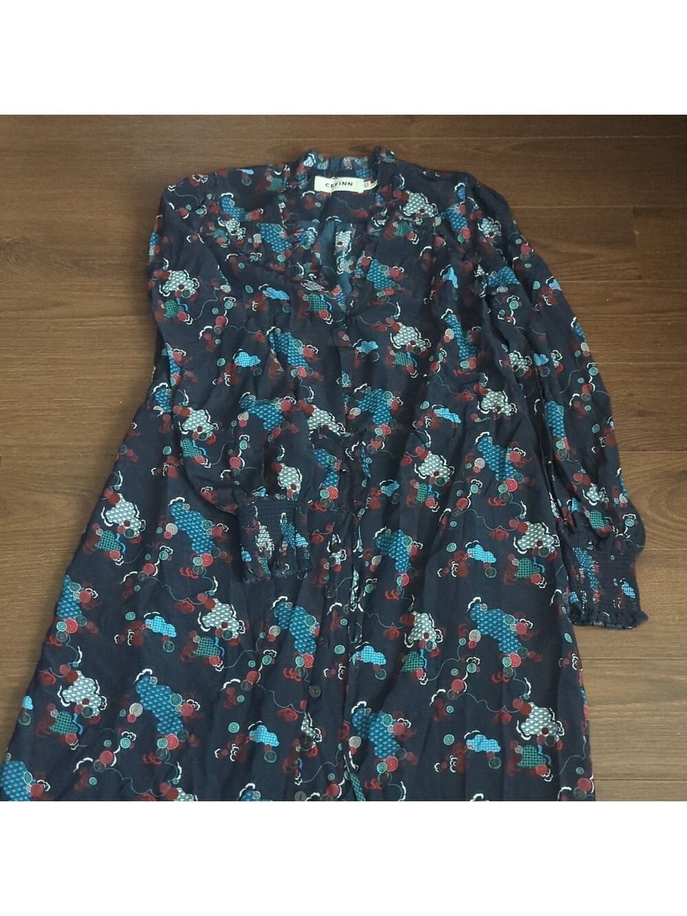 Cefinn Midi Length Silk Dress - Picture 10 of 15